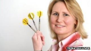 Female World Darts Champion Trina Gulliver, MBE