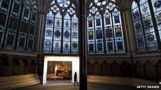 Ralph Heimans picture in Westminster Abbey