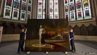 Ralph Heimans picture in Westminster Abbey