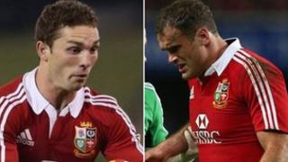 George North a Jamie Roberts