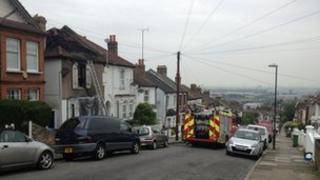 Scene from the fire
