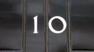 Downing Street door