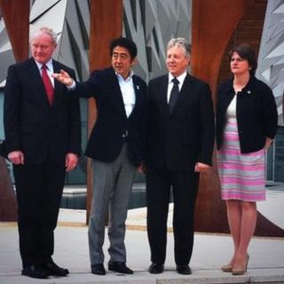 Shinzo Abe at Titanic Belfast