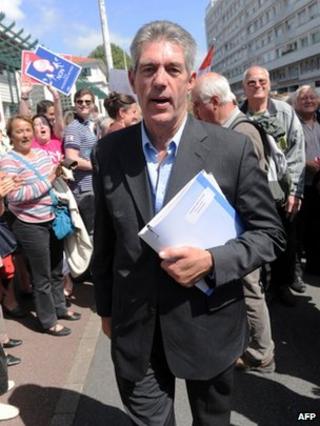 Jean-Michel Colo in Bayonne, south-west France, 24 June