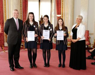 Teentech winners from Loreto Grammar School for Girls, Altrincham
