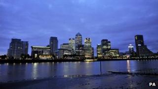 Canary Wharf skyline
