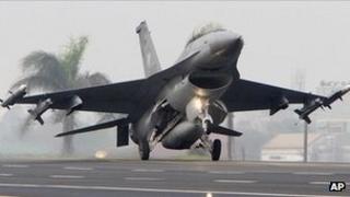 An F-16 fighter jet. File image