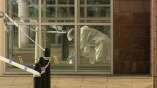 Forensic work at the scene