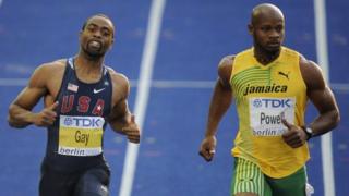 Tyson Gay and Asafa Powell