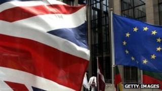 UK and EU flags