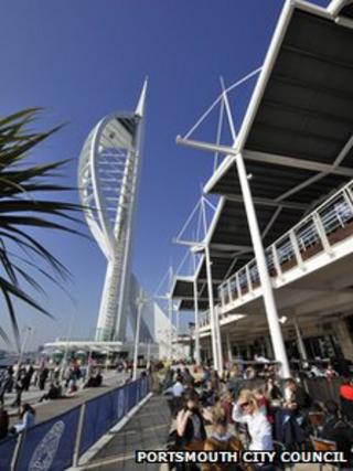 Spinnaker Tower at Gunwharf Quays