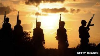 Sri Lankan Army patrol