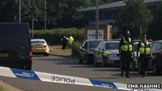 Police cordon in Small Heath