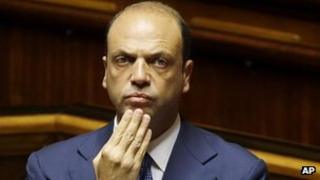 Italian Interior Minister Angelino Alfano, 19 Jul 13