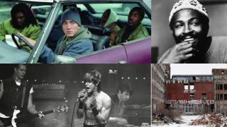 Eminem, Marvin Gaye, Iggy Pop, Packard Factory in Detroit