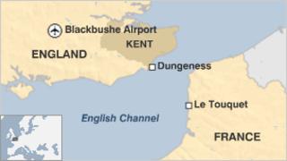 Locator map of plane crash