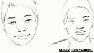 computerised artist drawing