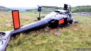 The crash site