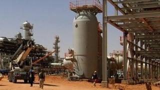 Gas infrastructure at In Amenas, eastern Algeria (undated image)
