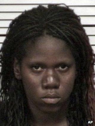 This 2012 booking photo provided by the Cuyahoga County Sheriff's Department shows Shetisha Sheeley of Cleveland