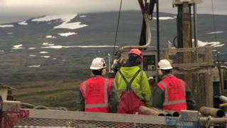 Pebble mine workers, Alaska