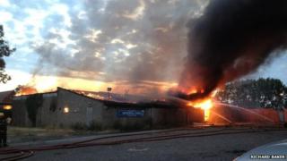 Fire at Rothwell Town FC