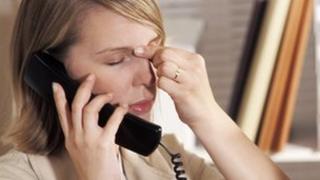 Woman on the phone