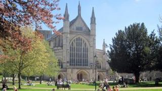 Winchester cathedral Hampshire