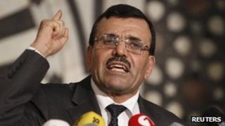 Prime Minister Ali Larayedh at a news conference on 29 July 2013