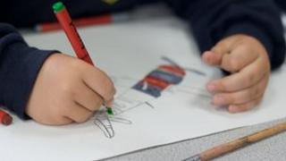 Pupil in classroom