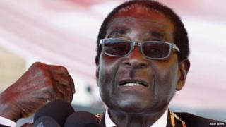 Robert Mugabe at the Commemoration of Heroes day in Harare