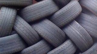 Worn tyres