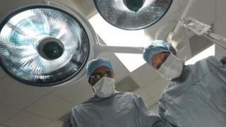 General view of operating theatre