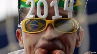 Brazil football fan