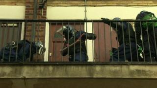 Dawn raid in Newham