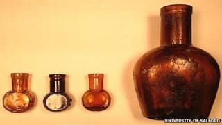 Bovril bottles from Hulme Barracks
