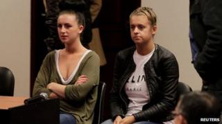Michaella McCollum Connolly and Melissa Reid in court in Callao on 21 August 2013