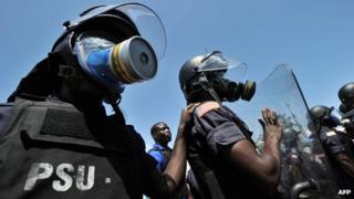 Police in Liberia (7 November 2011)