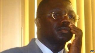 A photo taken on 17 August 2005 shows Congolese General Norbert Dabira