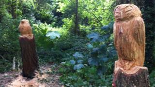 Owl sculpture