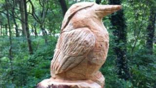 Kingfisher sculpture