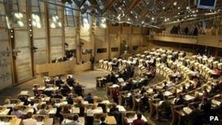 Scottish Parliament chamber