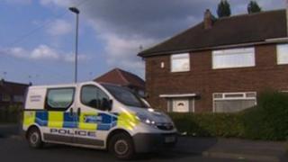 Police van in Cranmore Rise, Leeds