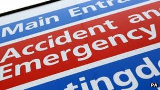 Accident and emergency sign