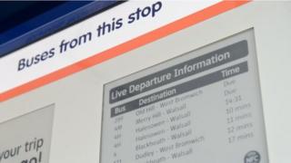 Bus stop in Oldbury