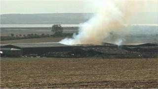 Eastchurch barn fire