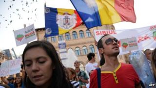 Bucharest march against gold mine project, 8 Sep 13