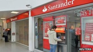 Surrey Quays branch of Santander