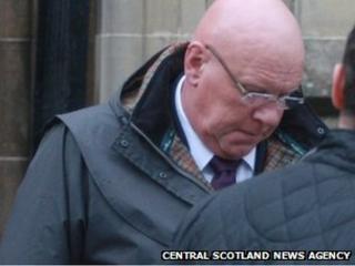 Peter Barber-Fleming leaves Stirling Sheriff Court