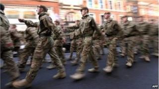 British army soldiers